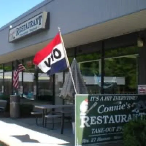 Connie's Restaurant storefront in Hanson, MA