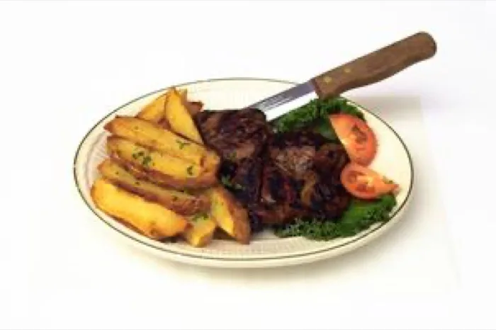 Steak tips plate
